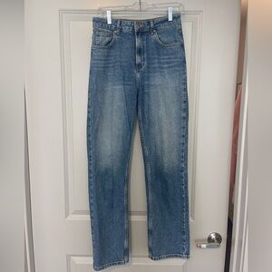 Free People Jeans - high rise slim straight leg - size 27